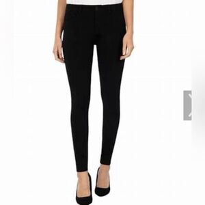 Kut from the Kloth MIA Black Textured Skinny Jeans